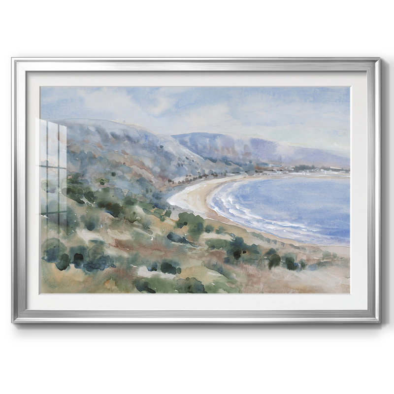 Coastal Mist II, reproduction d'art encadrée, Argent, H 15 po x l 21 po x P 1,5 po
