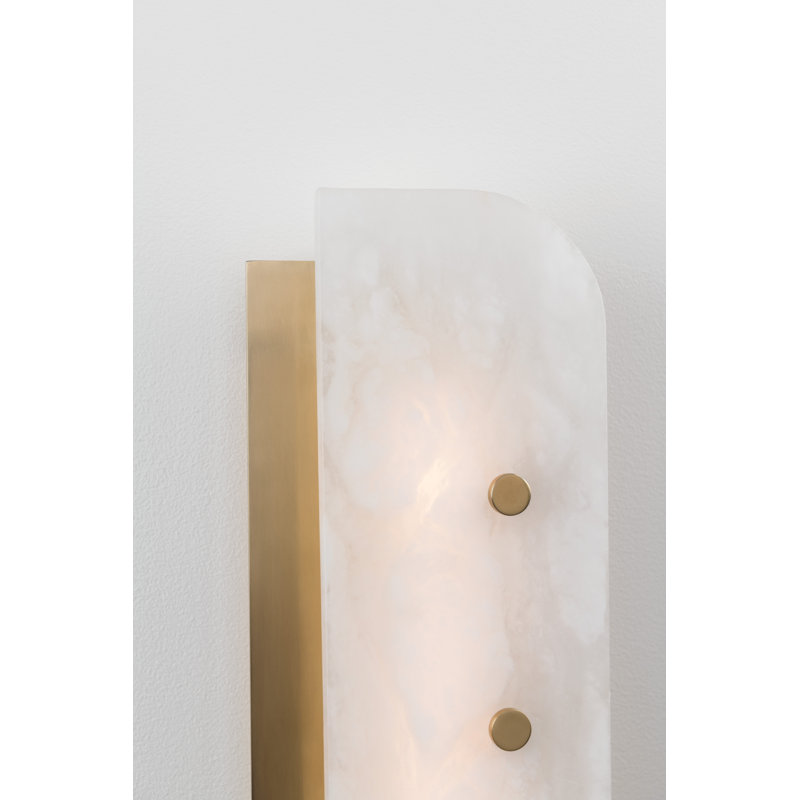 Yin & Yang 1 - Light LED Wallchiere, Aged Brass