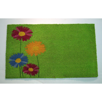 Non-Slip Floral Indoor Doormat