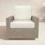 Chaise pivotante d'extérieur en osier avec coussins Sunbrella Hayes-1539102877-1425100810