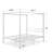 Saretta Metal Canopy Bed-1446171078