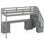 Lit mezzanine simple avec tiroirs Johntavis Kids-1850980230