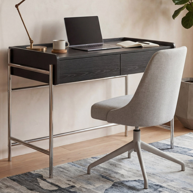 MDF Stainless Steel Writing Desk