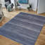 Tapis rectangulaire en soie / laine noué à la main bleu marine / gris-88881997