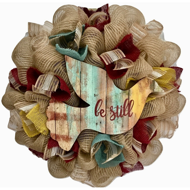 Couronne inspirante «Be Still Dove»
