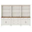 Buffet avec bahut, buffet avec 4 portes en bois, 5 tiroirs et 3 tablettes à niveaux, 101 po-1237909055