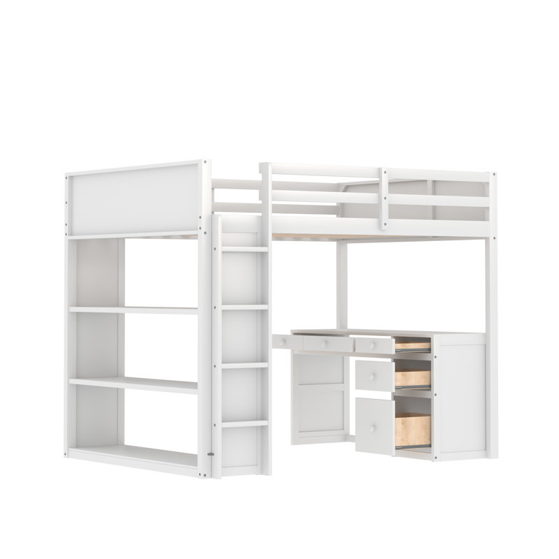 Lit pour enfant Tressa, Blanc