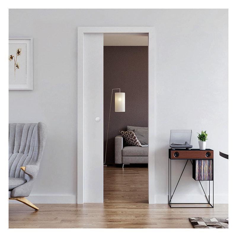 Heavy Duty Steel Pocket Door Frame Kit with Two-Way Soft Close