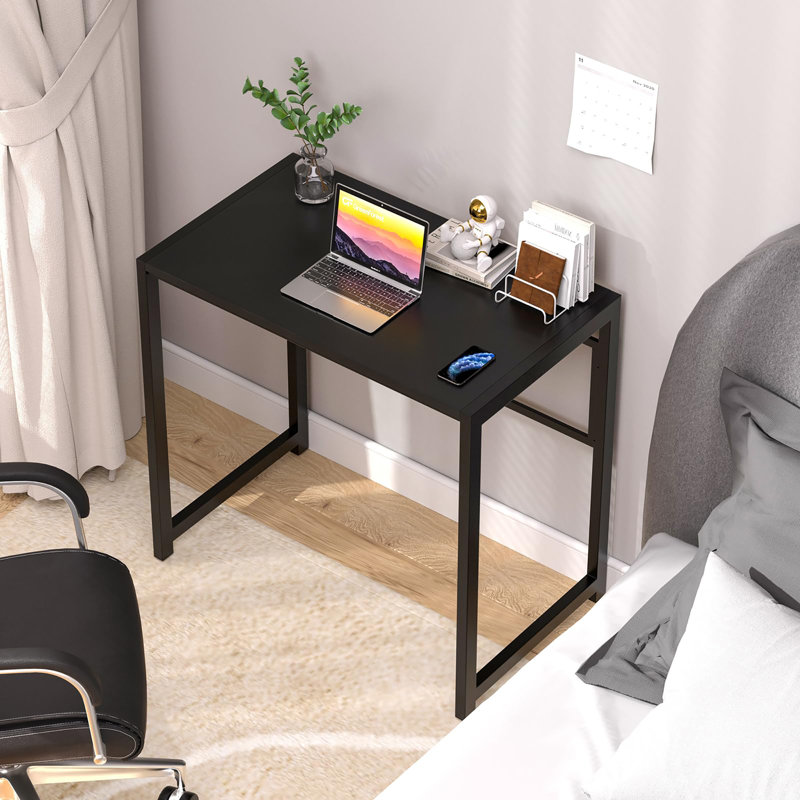 Folding Desk No-Assembly, 31.5 in Small Desk for Small Spaces, Computer Desk for Home Office, Space Saving Foldable Table, Study Writing Desk