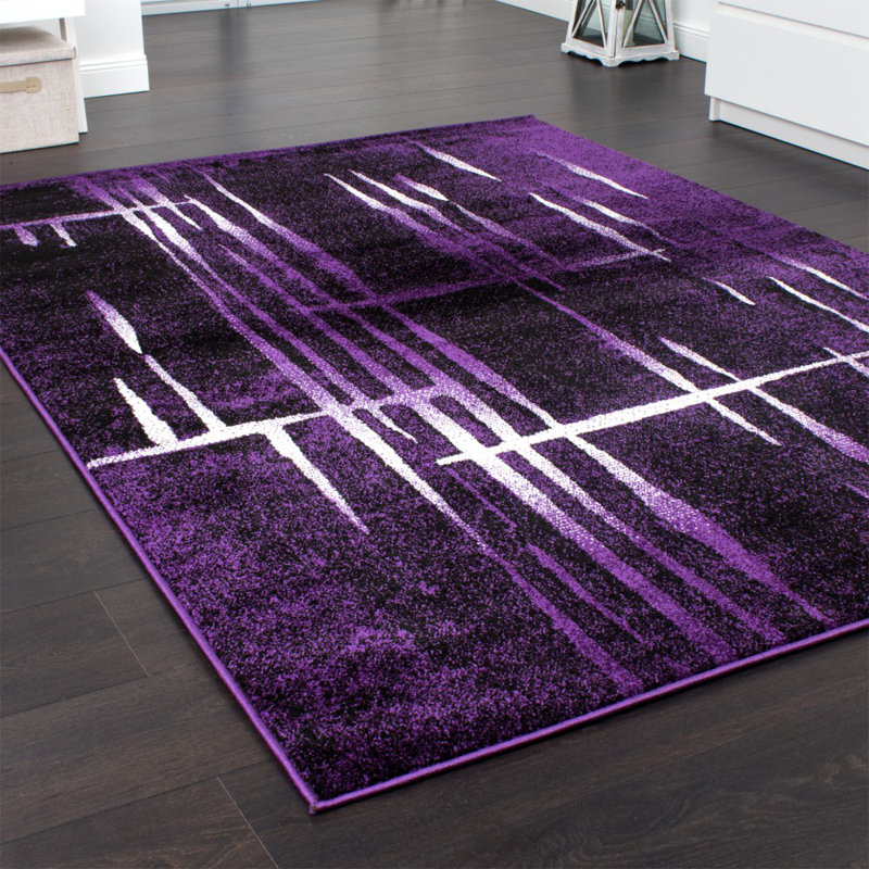 Bo Abstract Area Rug, Rectangular 70 x 140cm