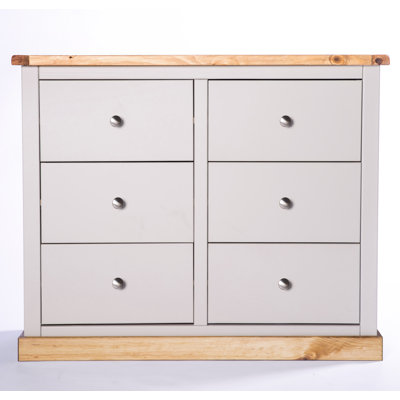 Engle 110cm W 6 - Drawer Chest of Drawers