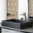 Voltaire Ceramic Rectangle Vessel Sink, Matte Black-55039693