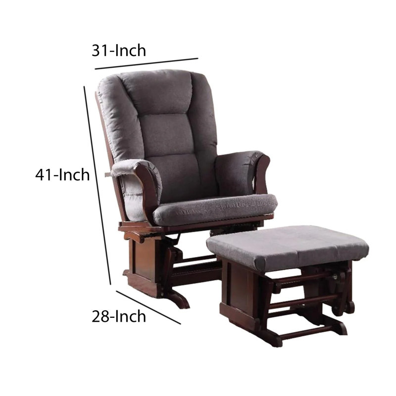 Fauteuil oscillant et repose-pieds Katsura