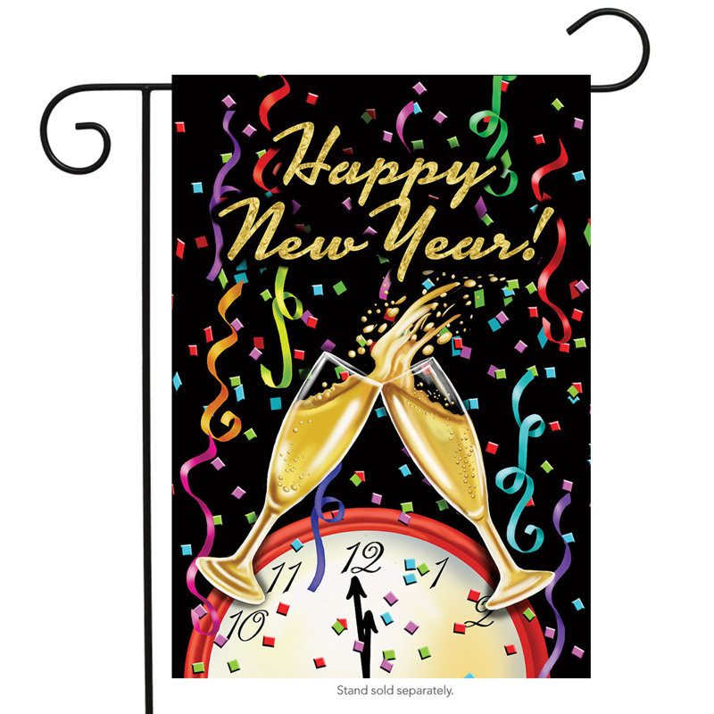 Drapeau de jardin «Happy New Year»