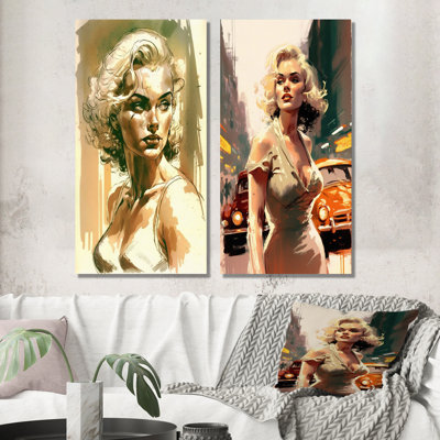 «Hollywood Bombsell», 2 pièces sur toile