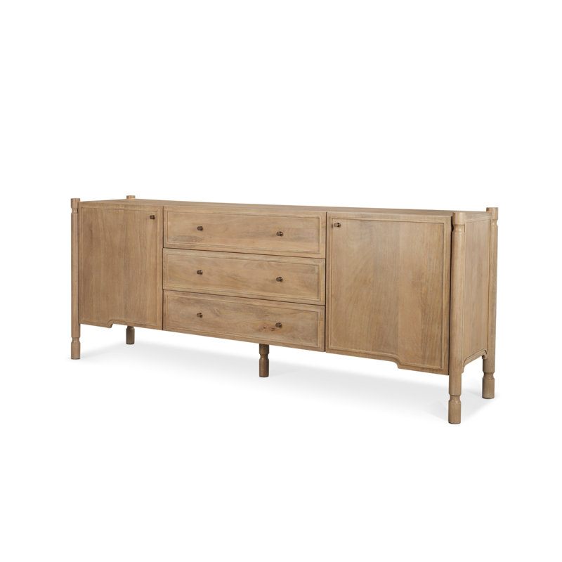Buffet fermé 2 tiroirs Phil, Light Brown