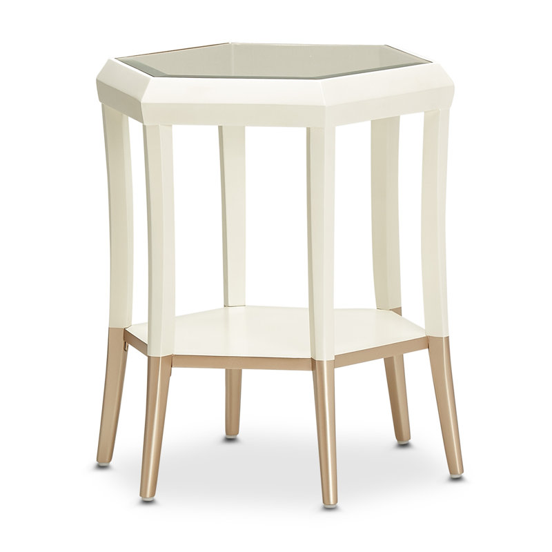 La Rachelle Glass End Table