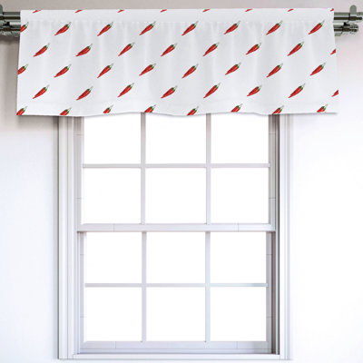 Sateen Ruffled Window Valance