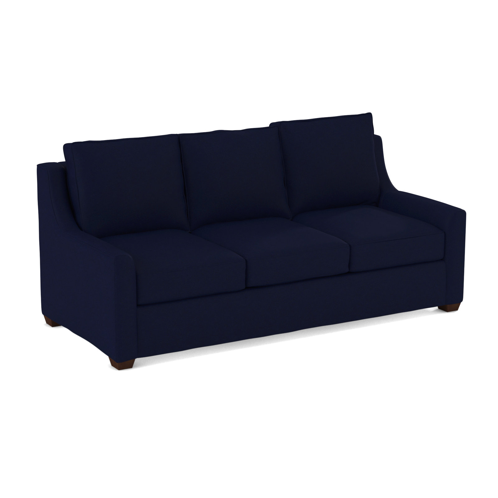 Gemi 80'' Upholstered Sofa, Bella Ink Blue Performance Velvet