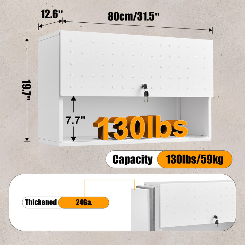 Metal Storage System, White