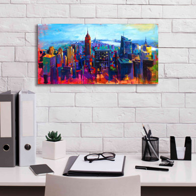 "Latitude Run®" New York Color "par Epic Portfolio, estampe numérique sur toile