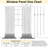 100% Blackout Thermal Insulated Linen Drapes,Back Tab Hooks Drapes (Set of 2,With Hooks)-859381919-857481019