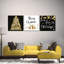 «Christmas Wishes Triptych», reproduction sur toile-1102556954
