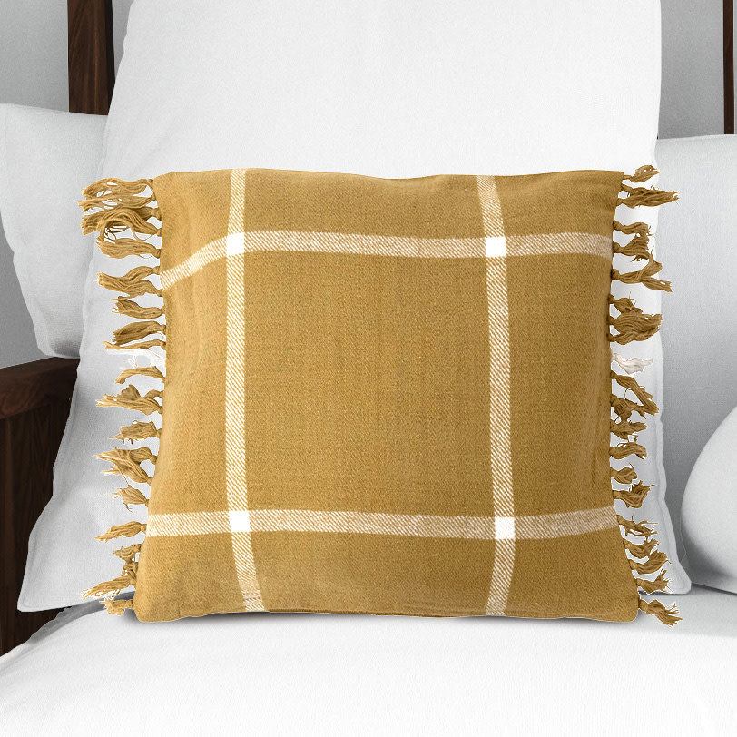 Square Cotton Pillow Cover & Insert Creative Co-Op