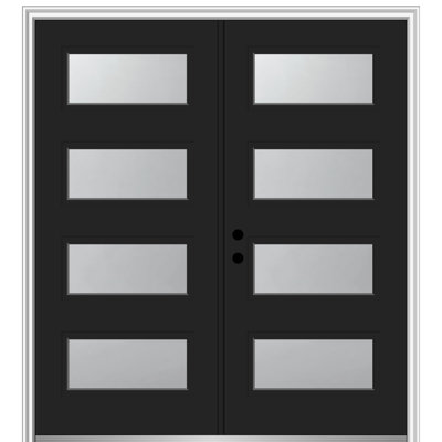 81.75'' Glass Fiberglass Front Entry Doors