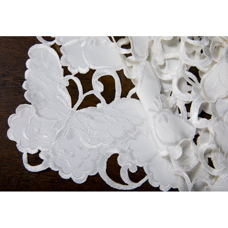 Dessus de table carré de couleur unie Sherley