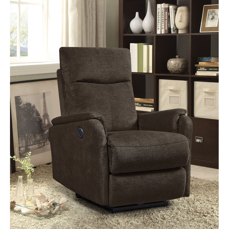 Fauteuil inclinable électrique Gerni, Chenille brun foncé