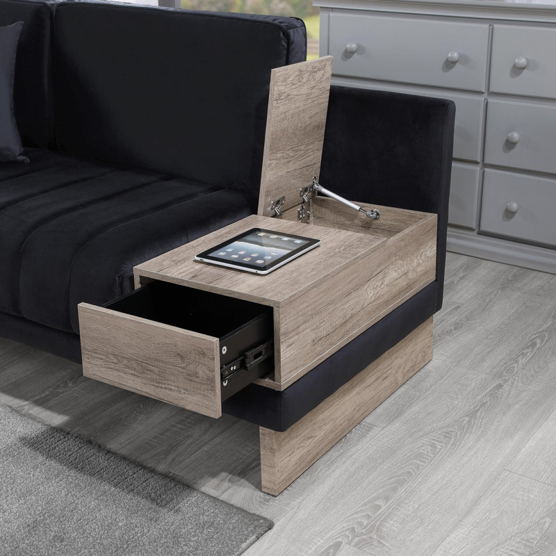Canapé modulaire en velours réversible