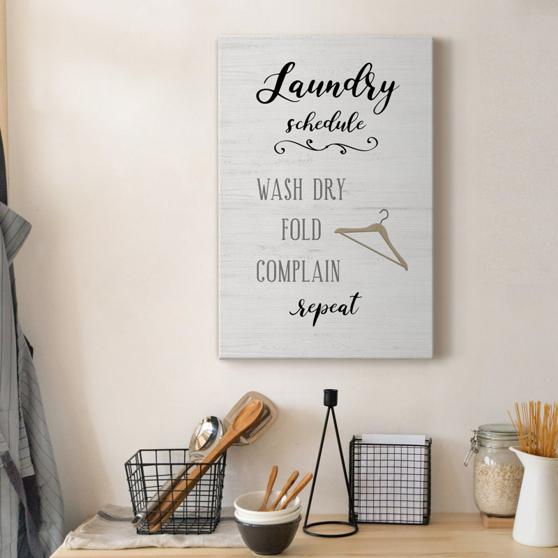 " Laundry Complain ", 60" H x 40" W x 1" D