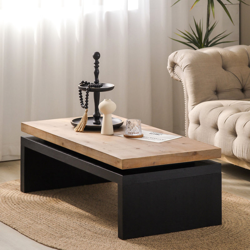 Table basse en bois, Brun