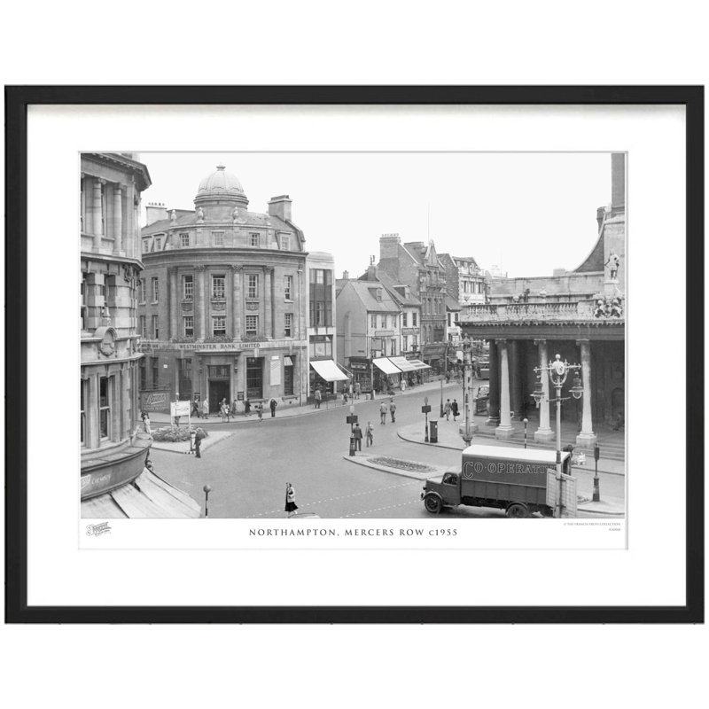 Northampton, Mercers Row C1955 - Single Picture Frame Print, 40cm H x 50cm W x 2.3cm D