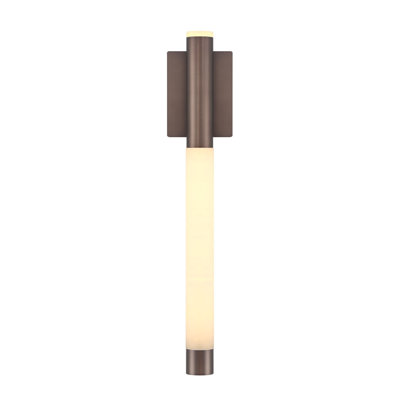 Ronda, Wall Sconce , 24", Harlow Bronze, Alabaster
