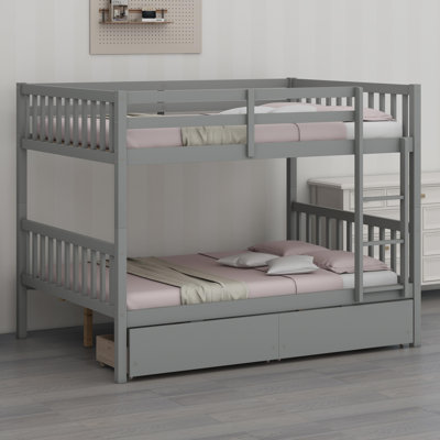 Smart Bunk Bed With Convenient Drawers, Guardrails For Safety, And Option To Transform Into Two Individual Beds