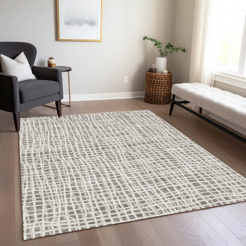  Tapis d'entrée / extérieur antidérapant Finck, Rectangle 2 pi 6 po x 3 pi 10 po