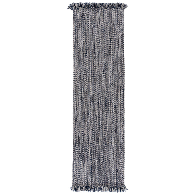 Braided 301 Hand Woven Machine Washable No Pattern Rug, Runner 2'3" x 8'
