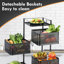 94cm H x 27cm W Utility Cart
