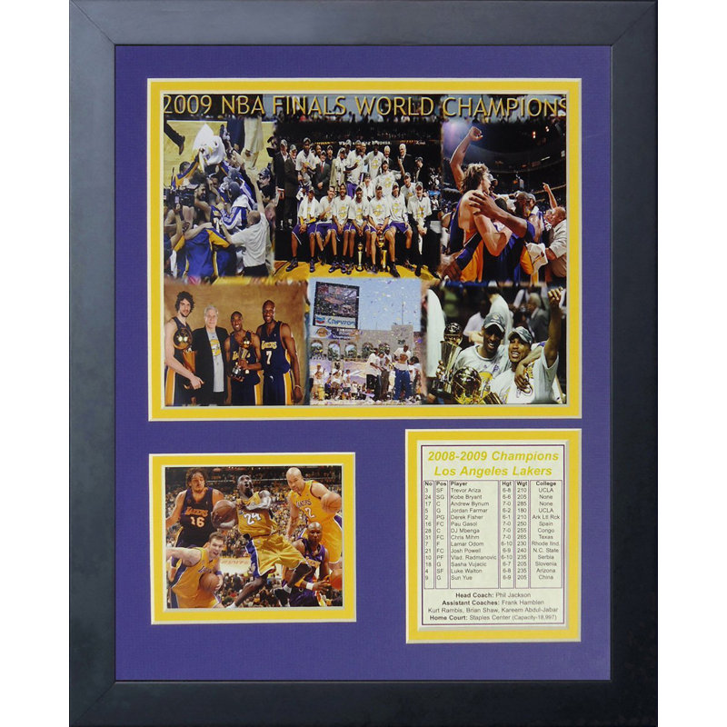 Souvenirs encadrée 2009 los angeles lakers nba champions