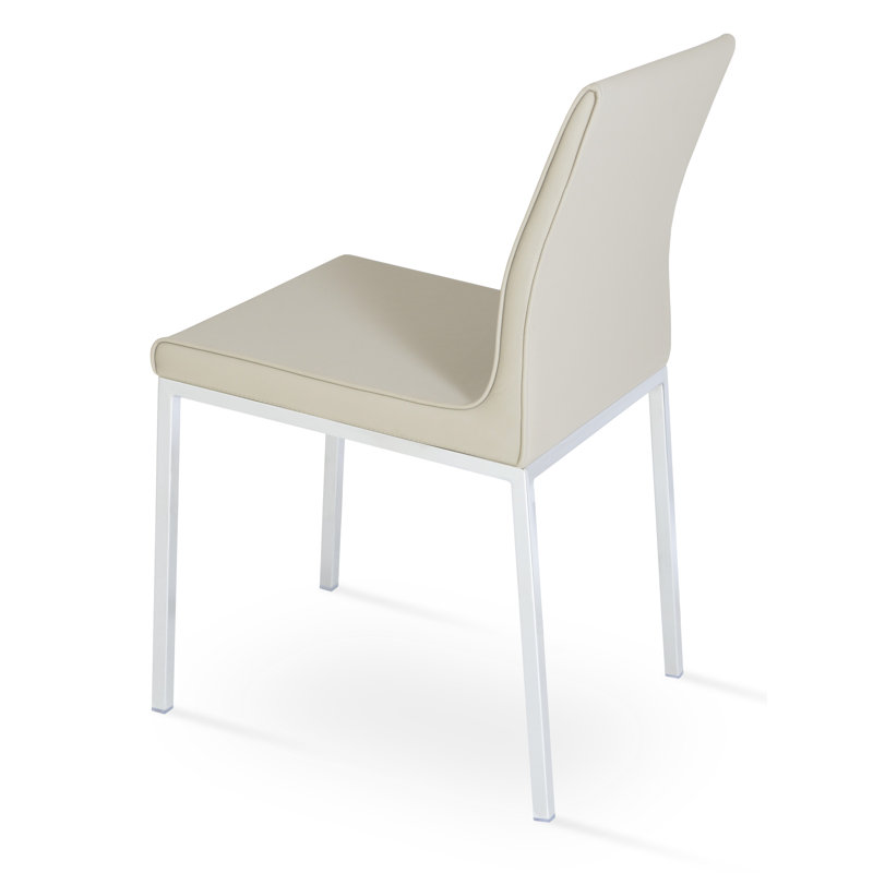 Polo Metal Dining Chair, Black, Stainless Steel