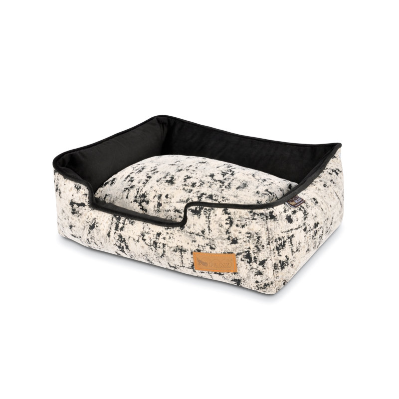 Lit pour chien Celestial, Grand (l 30 po x P 38 po x H 9 po), Noir / blanc