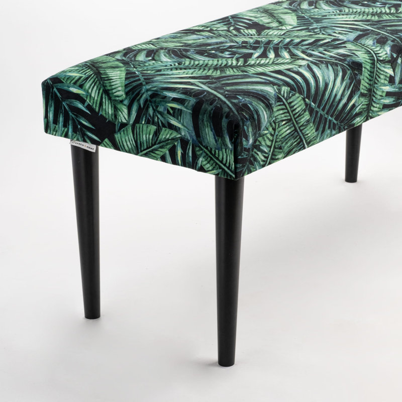 Blanchester Velvet Upholstered Bench, H40 x W120 x D30cm