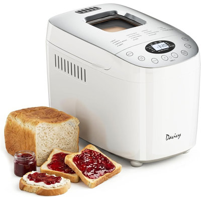 Machine à pain 15-en-1 3,5 lb Davivy 3 tailles de pain et 3 couleurs de croûte