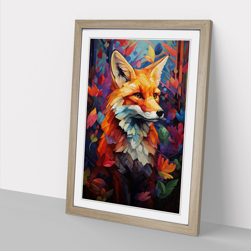Single Picture Frame Print on Wood, 34cm H x 25cm W, Oak Framed