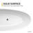 Fiume 66.875'' x 33.375'' Soaking Stone Bathtub