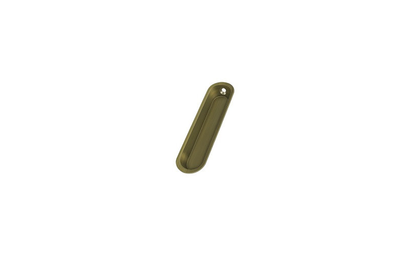 Cup / Bin Pull, Antique Brass