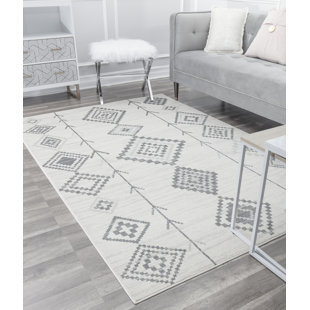 Tapis tribal autochtone blanc Bodrum