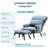 Velvet Accent Chair with Ottoman-1710967802-1710967806